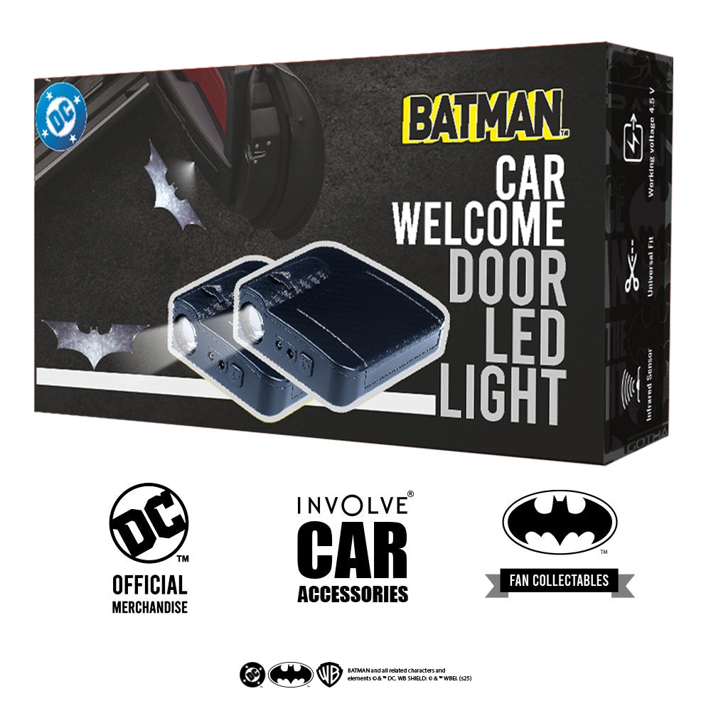 Batman Car Door Logo Projection Lamp from Warner Bros (Pack of 2) Battery Not Included: Official DC Merchandise