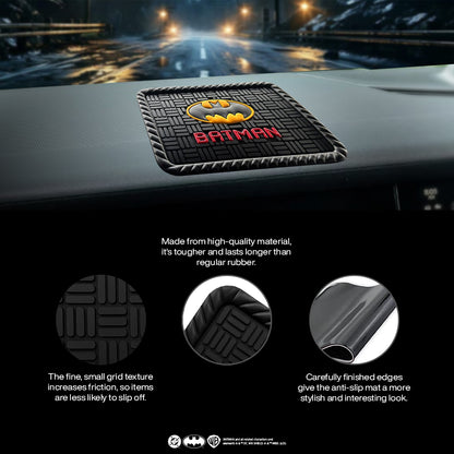 Batman Red logo Car Non Slip Mat from DC Official Merchandise
