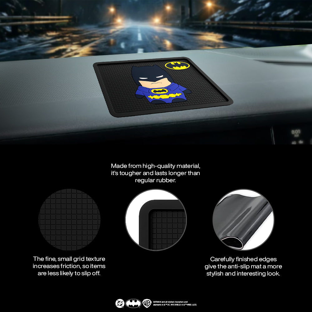 Batman Cartoon Character Car Non Slip Mat from DC Official Merchandise