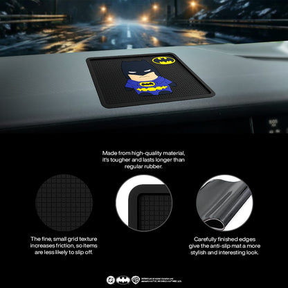 Batman Cartoon Character Car Non Slip Mat from DC Official Merchandise