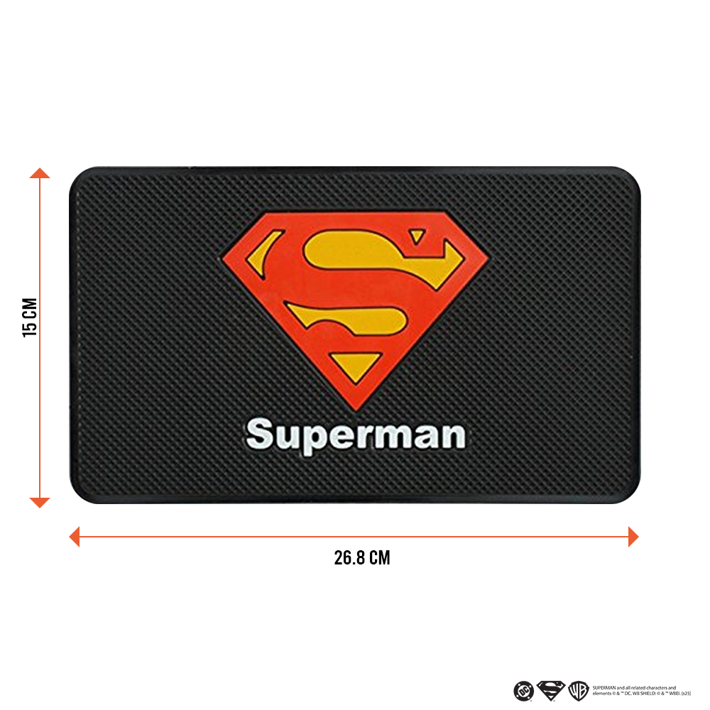 DC Superman logo Car Dashboard Non Slip / Anti skid mat