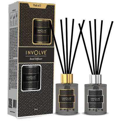 Involve Elegance Golden Glory and  Silver Shine Reed Diffuser Set (120ml)
