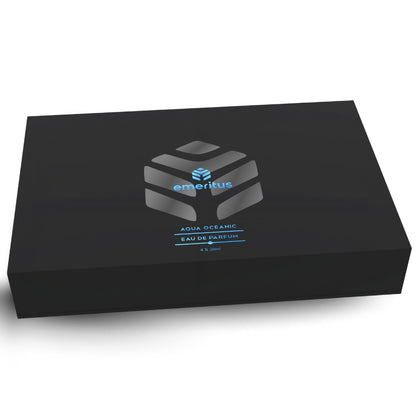 Emeritus® Aqua Oceanic Pack of 4 | Premium Body Perfume Collection for Men | Pristine, Endurance, Marine & Atlantics | Long-Lasting 20ml Perfumes