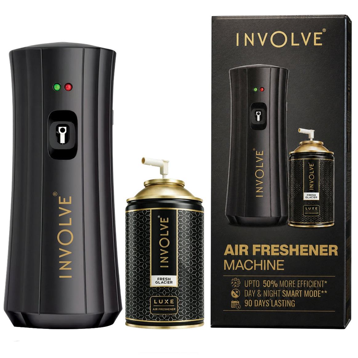 Automatic Room Freshener Spray Machine with Timer + Fresh Glacier Refill ( 225 ml )