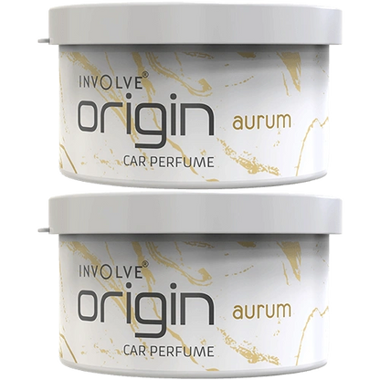 Involve Origin Aurum  -  Spill Proof Car Air Freshener Perfume (Pack of 2) (80g)