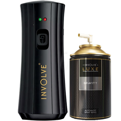 Involve Luxe Automatic Air Freshener Kit - Machine + Gravity Refill for Office