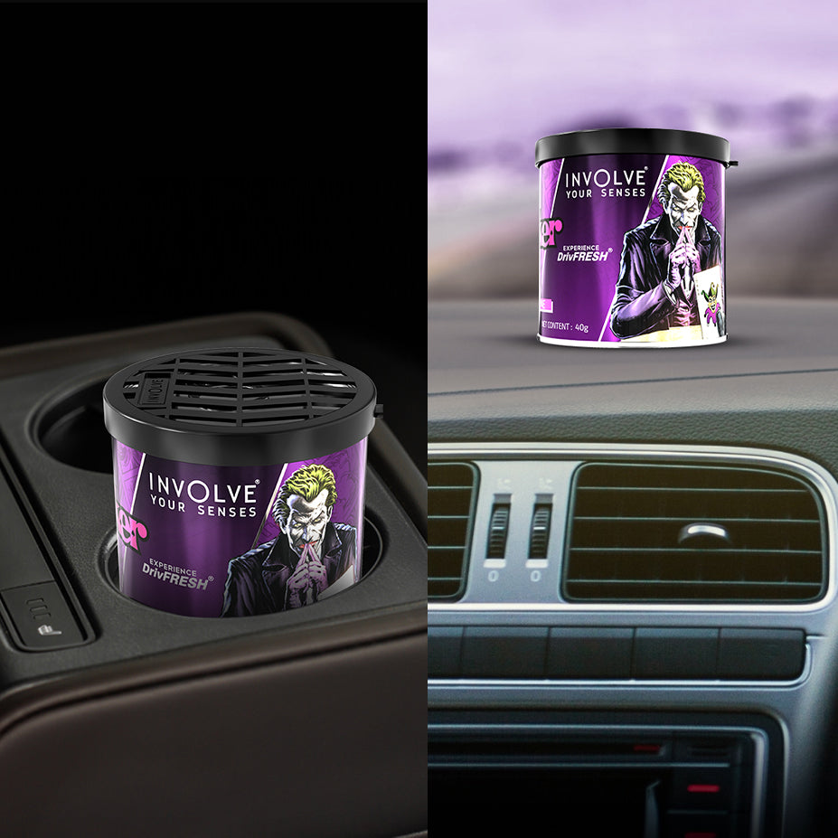 Fresh Car Perfume - The Joker Fiber Tin Can: OFFICIAL DC MERCHANDISE (40 g)