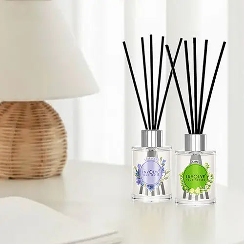 Involve Pura Reed Diffuser Set- Lavender & Lime - Pack of 2