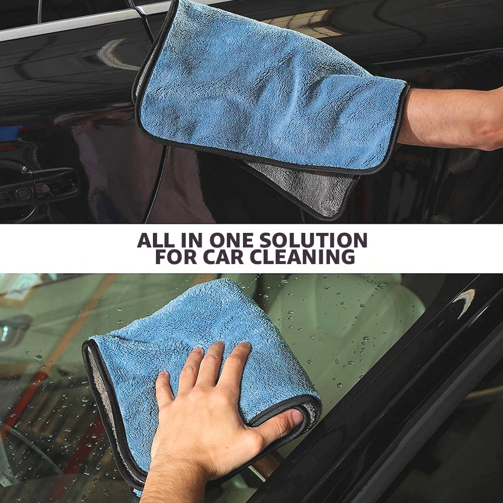 Involve Microfiber Cloth for Car - 600 GSM Super Absorbent Towel | Blue Colour