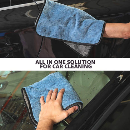 Involve Microfiber Cloth for Car - 600 GSM Super Absorbent Towel | Blue Colour