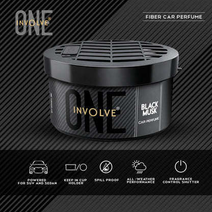 Involve One Black Musk : Fiber Car Perfume (45 g)