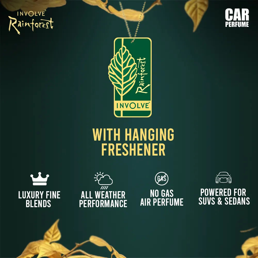 Involve Rainforest Premium Edition – Crystal Rain Car Perfume (25 ml)