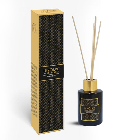 Involve Elegance Golden Glory Reed Diffuser Set