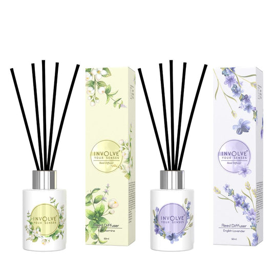 Involve® Pura Reed Diffuser Set- English Lavender & Irish Jasmine - 120 ml (Pack of 2)