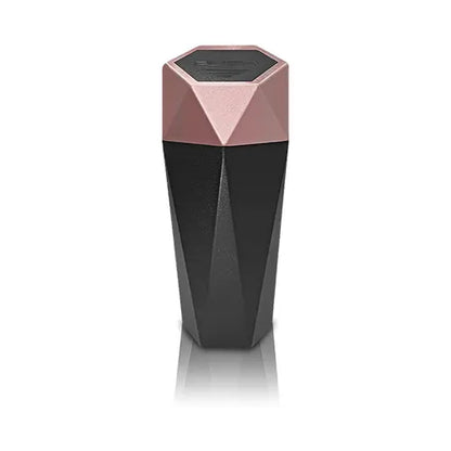 Involve Diamond Shape Car Dustbin/ Trash Can (Rosegold)