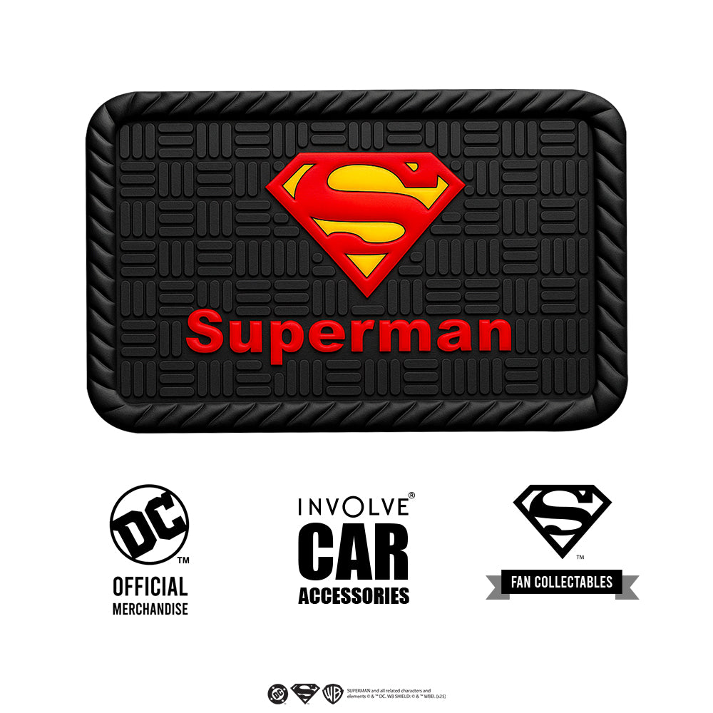 Superman Red Logo Car Non Slip Mat from DC Official Merchandise