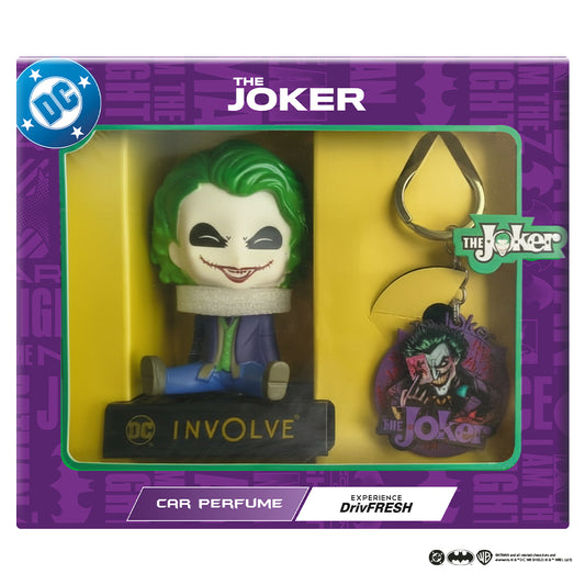 The Joker Character Dashboard Car Perfume with Keychain - DC Comics from Warner Bros