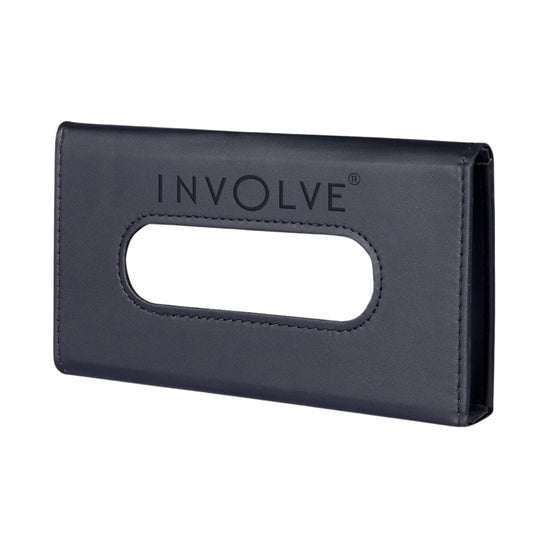 Involve Car Visor Leather Tissue Holder - Black