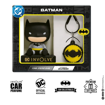 Batman Character Fiber Car Perfume & Batman Keychain with OFFICIAL DC MERCHANDISE from Warner Bros
