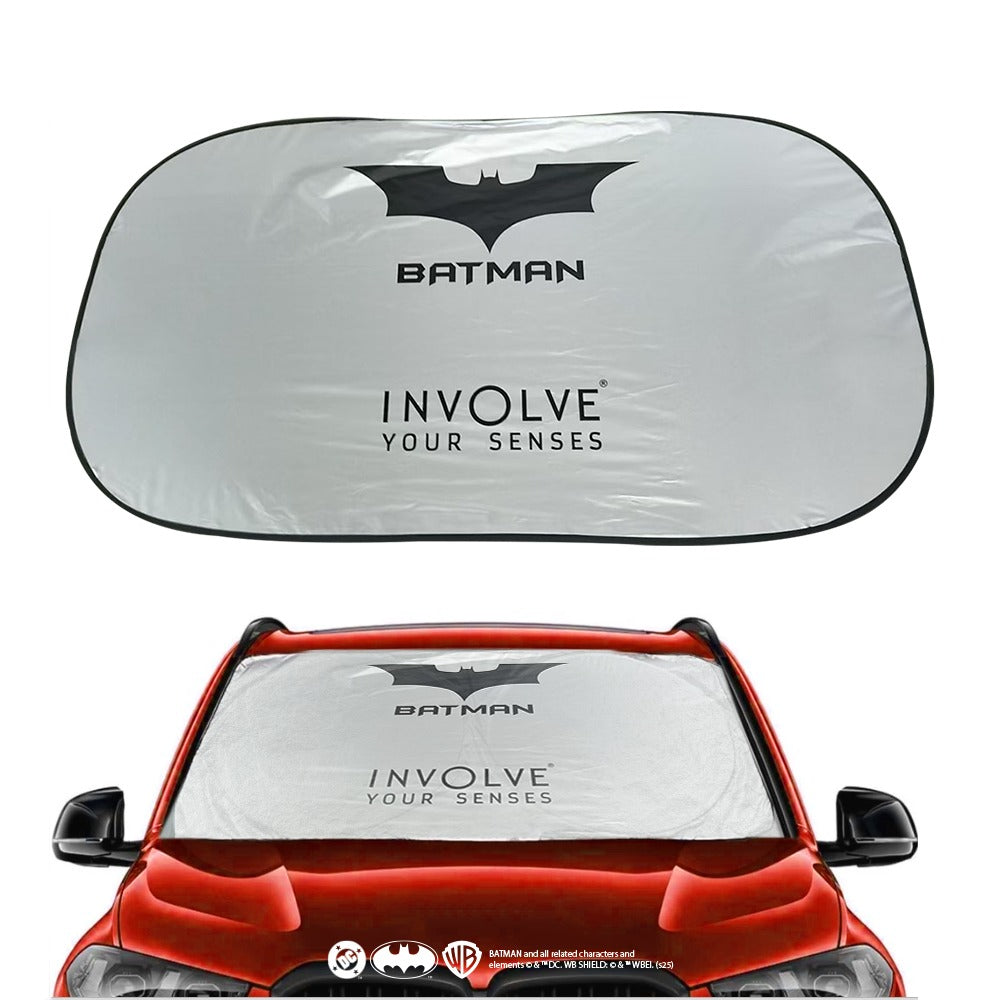 Batman Car Sunshade Folding Windshield Cover for Front Window: Official DC Merchandise