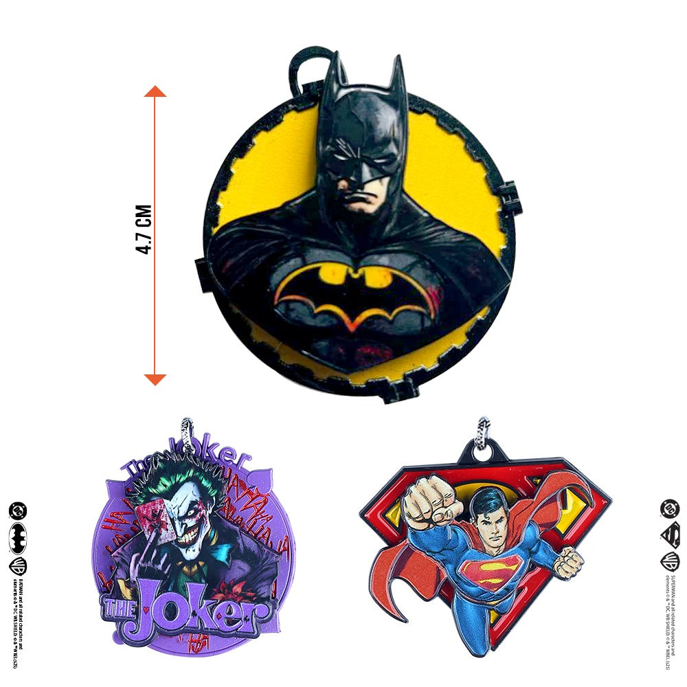 DC Keychain Pack 3- Batman, Superman and The Joker
