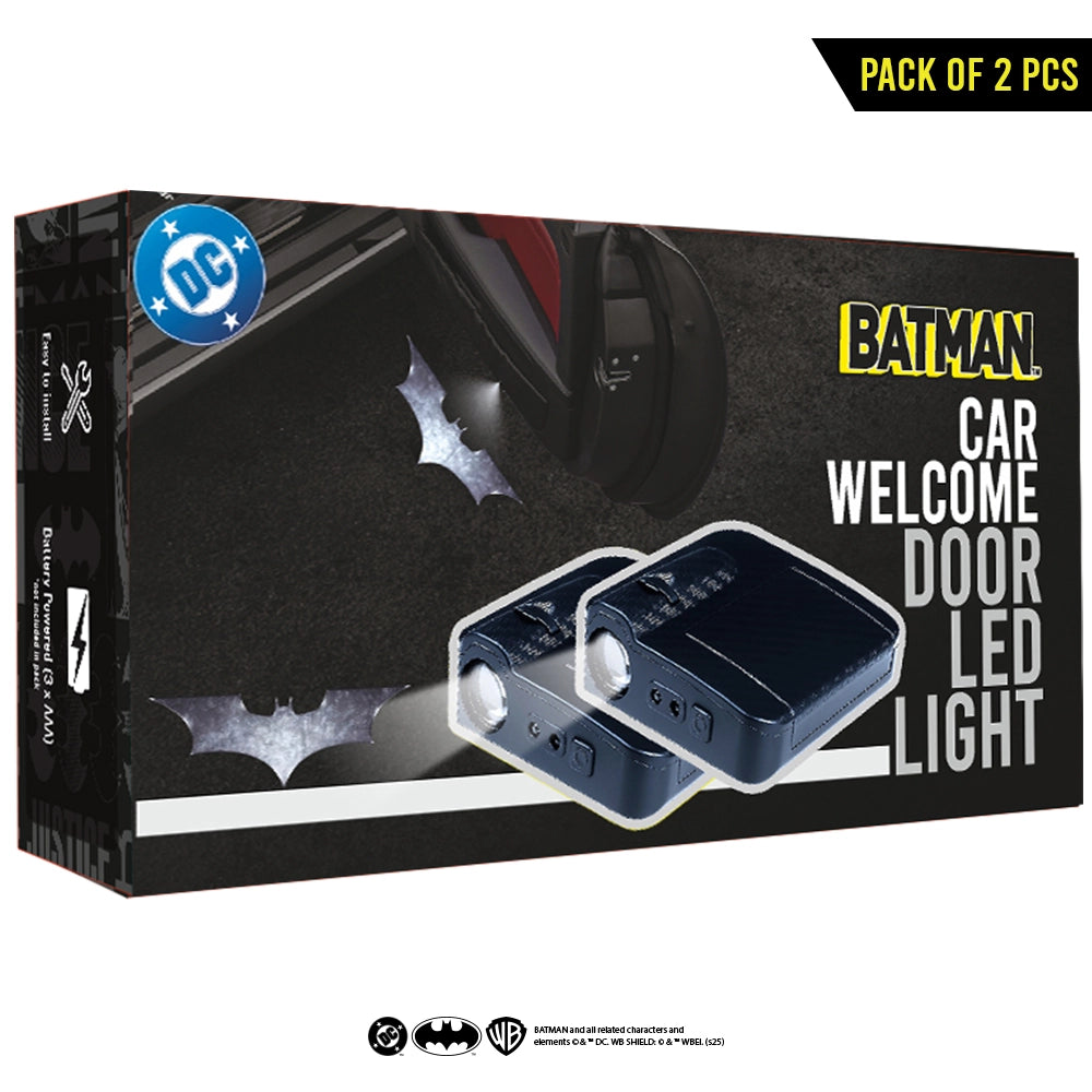Batman Car Door Logo Projection Lamp from Warner Bros (Pack of 2) Battery Not Included: Official DC Merchandise