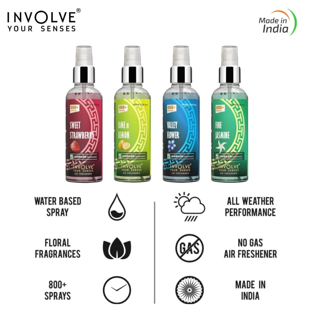 Involve® Garden Fragrances - Fine Jasmine Spray Air Freshener (100 ml)
