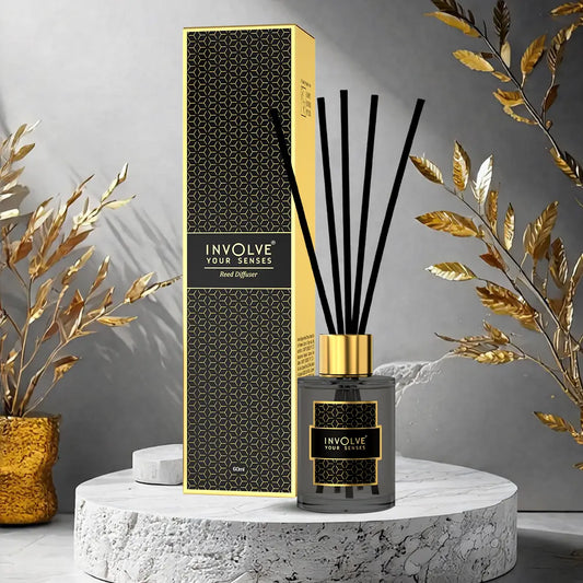 Involve Elegance Golden Glory Reed Diffuser Set (60ml)