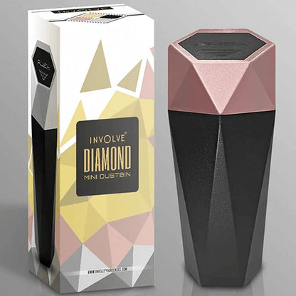 Involve Diamond Shape Car Dustbin/ Trash Can (Rosegold)