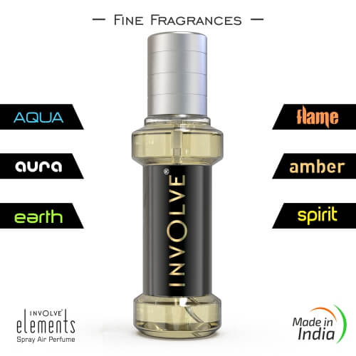 Involve ONE Musk Organic Car Perfume & Involve Elements Aqua Spray Air  Car Perfume Combo