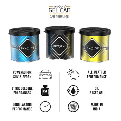 Involve® Gel Can - Carbon Black : Gel Air Freshener for Car freeshipping - Involve Your Senses