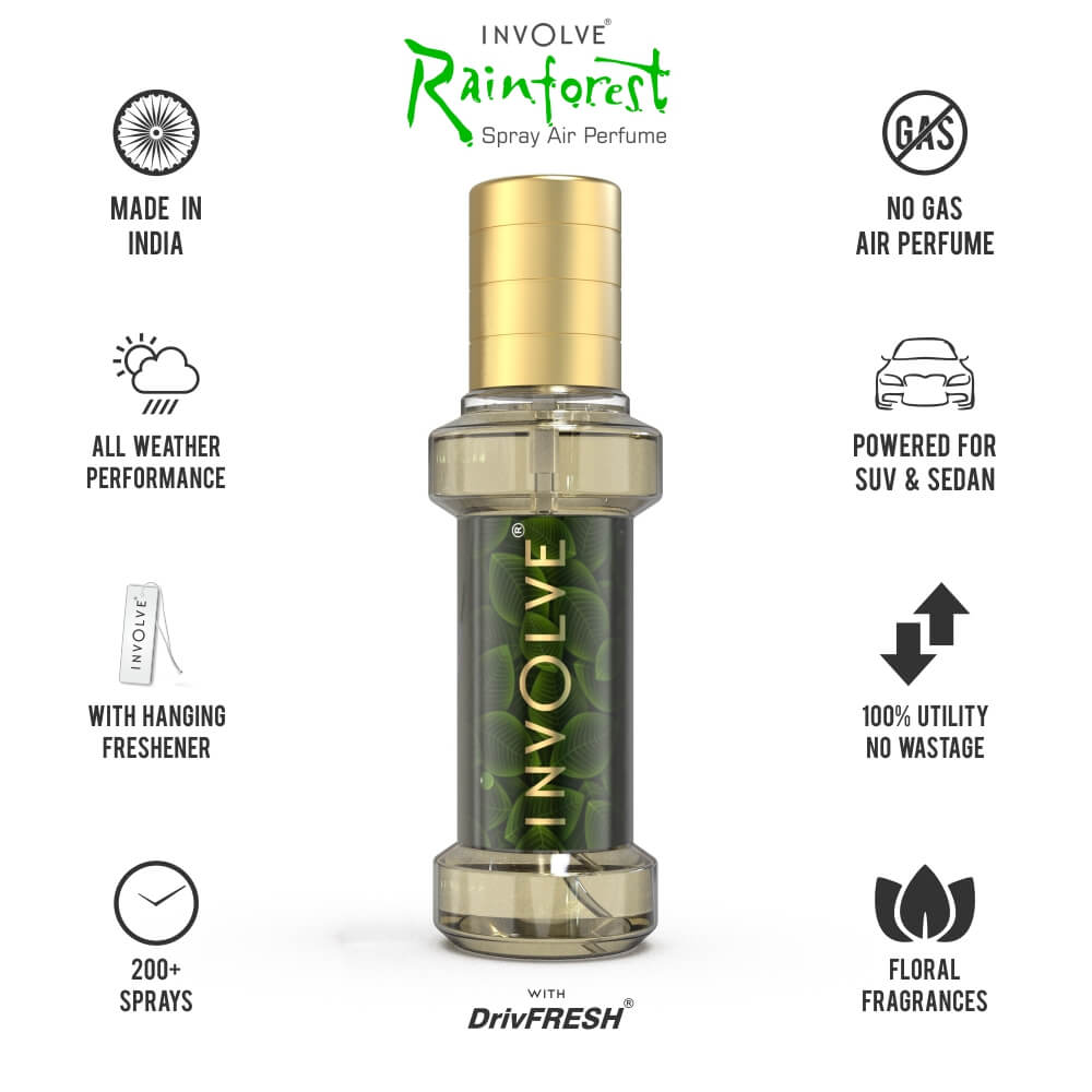 Involve® Rainforest - Sandalwood : Spray Air Perfume freeshipping - Involve Your Senses