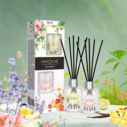 Involve Pura Reed Diffuser Set- Vanilla & Blossom (120 ml) – Involve ...