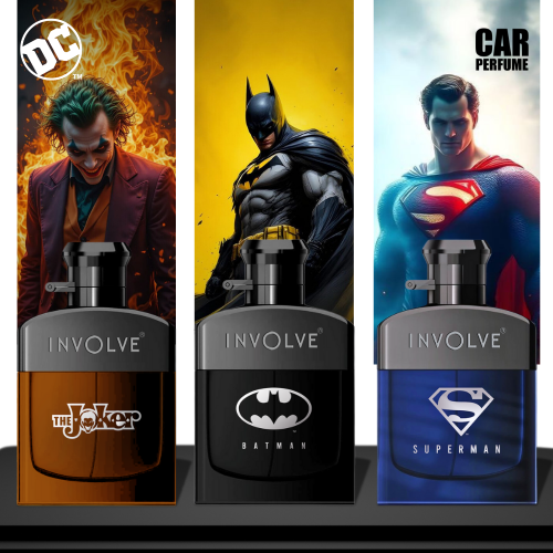 involve superhero, batman, joker car air perfume