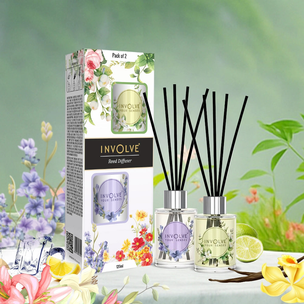 Involve® Pura Reed Diffuser Set- English Lavender & Irish Jasmine (120ml)