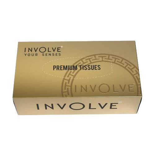 Involve® Premium Tissue Box : Gold